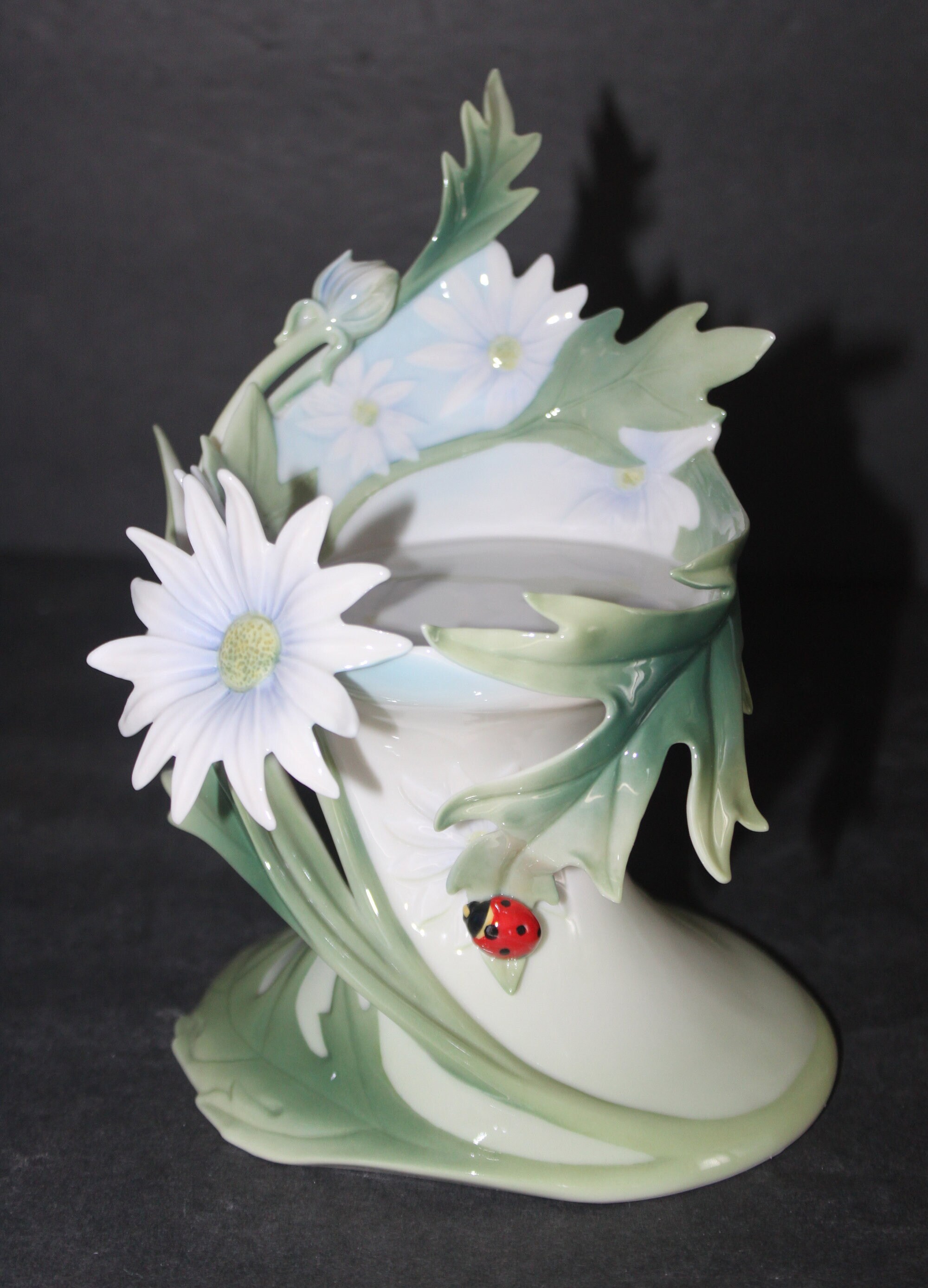 Franz Porcelain Ladybug Design Sculptured 3 Franz Porcelain Ladybug Design Sculptured 3