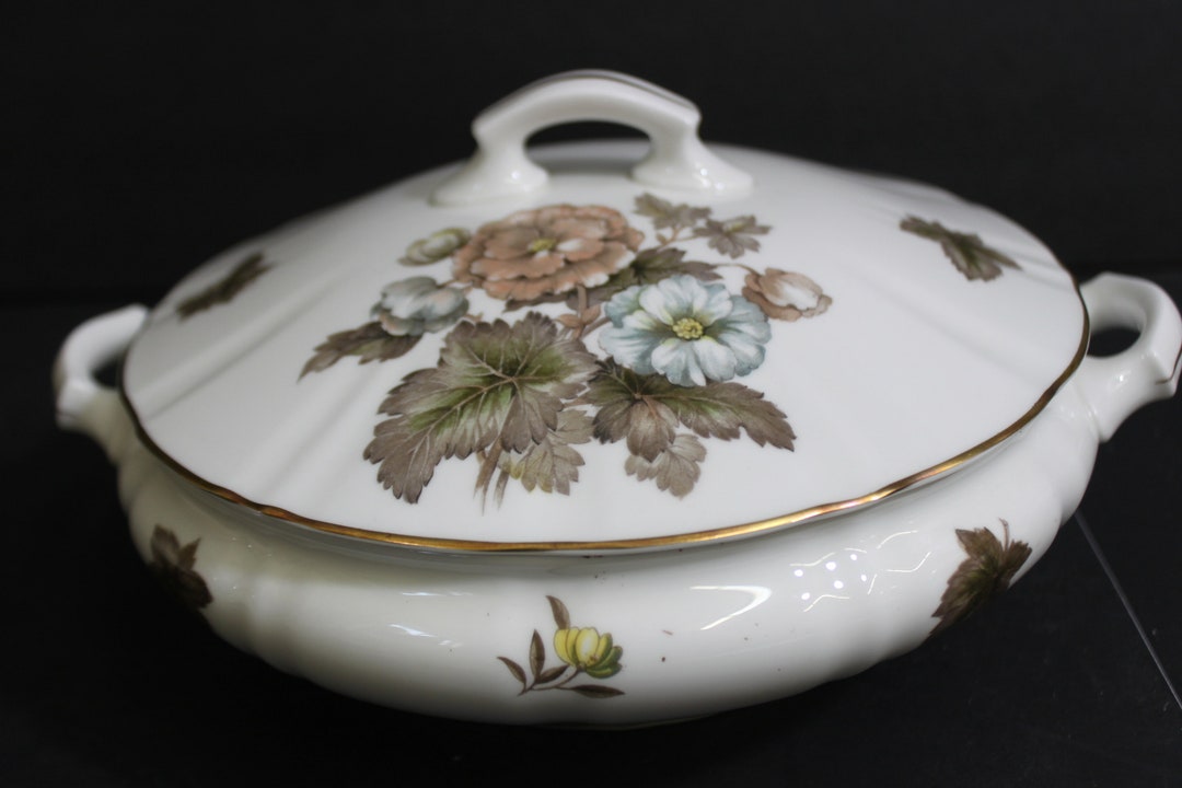 Royal Worcester Round Covered Serving Bowl Etsy