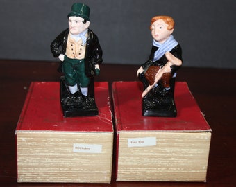 2 Royal Doulton Figurines  "Bill Sykes" "Tiny Tim"   Charles Dickens Collection, Original Boxes  Perfect like New Condition