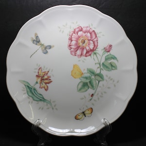 Lenox Butterfly Meadow &quot;Dragonfly&quot; Dinner Plate - Butterfly  Plate, Tea Party Plate, Wedding Housewarming Gift