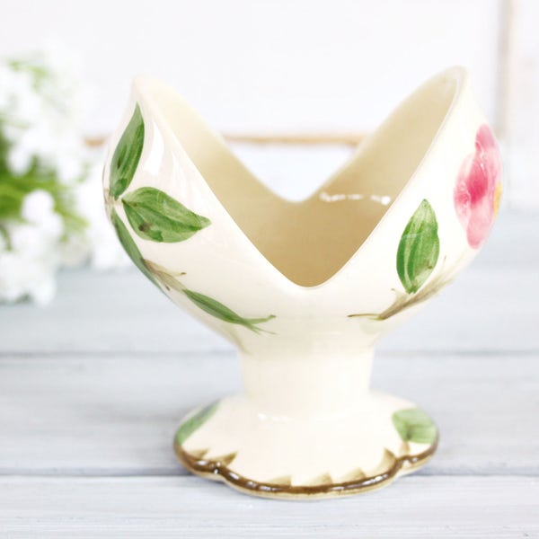 Vintage Franciscan Desert Rose Candleholder | Vintage Candleholder, Desert Rose Candle Holder, Floral Candleholder, Pretty Candleholder