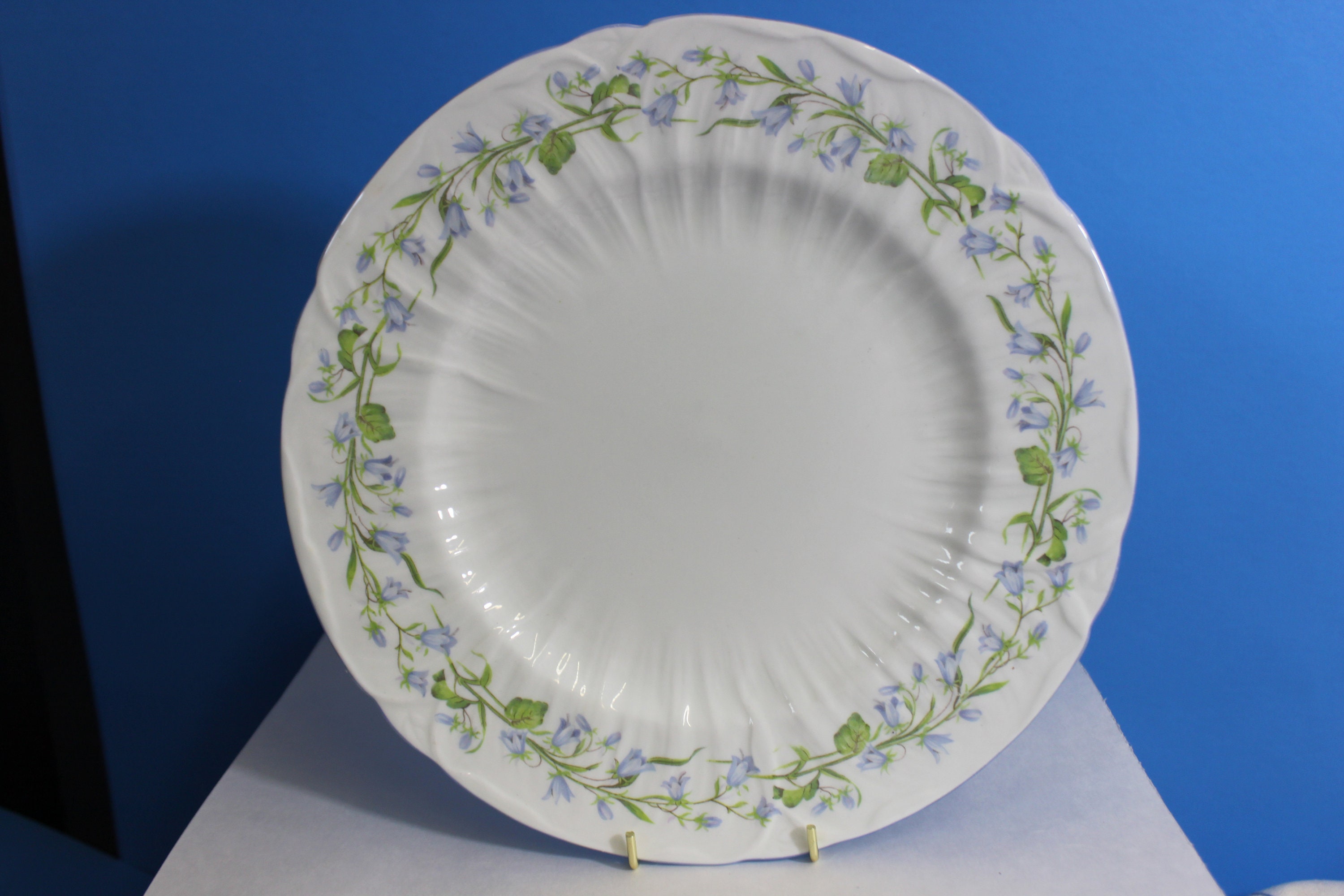 Vintage Shelley Harebell Dinner Plate: English Fine China, 10 3/4