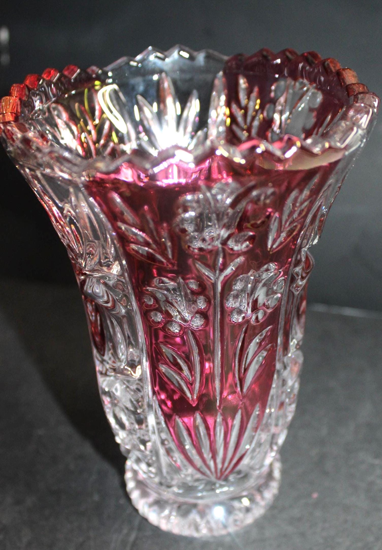 24 lead crystal vase - Etsy 日本