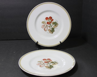 Plato llano de capuchina Wedgwood de Susie Cooper, decoración inglesa