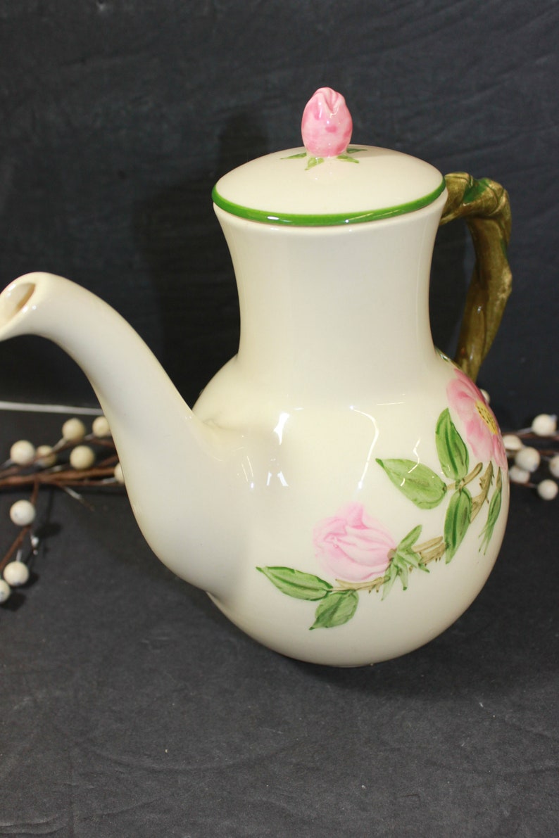 Vintage Franciscan Desert Rose Coffee Pot 1940's Coffee Etsy