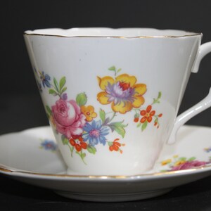 Vintage Collingwoods Teacup & Saucer | English Teacup, Tea Party Teacup, Pretty Teacup, Floral Teacup, Vintage Teacup