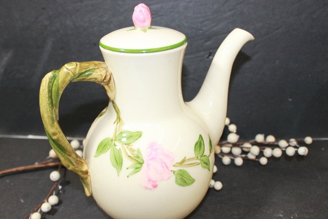 Vintage Franciscan Desert Rose Coffee Pot 1940's Coffee Pot, Desert