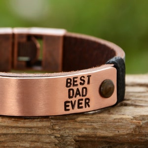 Gifts for him Custom Daddy Gift Personalize Men Leather Bracelet Father's Day Gift  Personalized Bracelet For Men's Engraved Gift