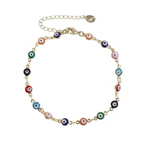 Multicolor evil eye necklace hotsell