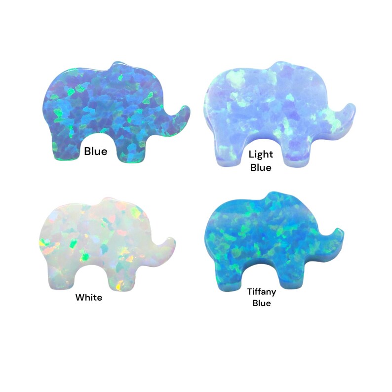 Opal Elephant Necklace