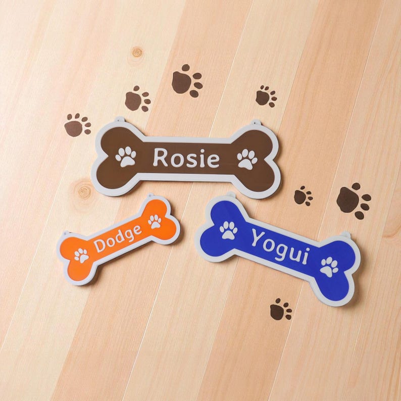 Photo inspiration: Fresh Look at Custom Dog Bone Name Tag 3D Printed Personalized Pet Sign