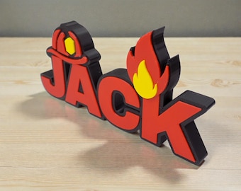 Custom Puppy Patrol Inspired Name Sign – Personalized 3D Printed Wall Decor for Kids