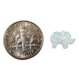 Elephant Necklace. Lab Created Opal Elephant Shape 925 Sterling Silver Chain Link Necklace. Martinuzzi Accessories. Comparison Pendant-Coin.