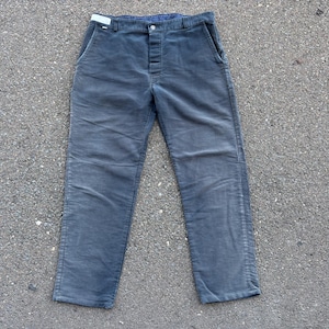 Pantaloni da lavoro neri in fustagno, vintage, rari, da pittore, taglia 39