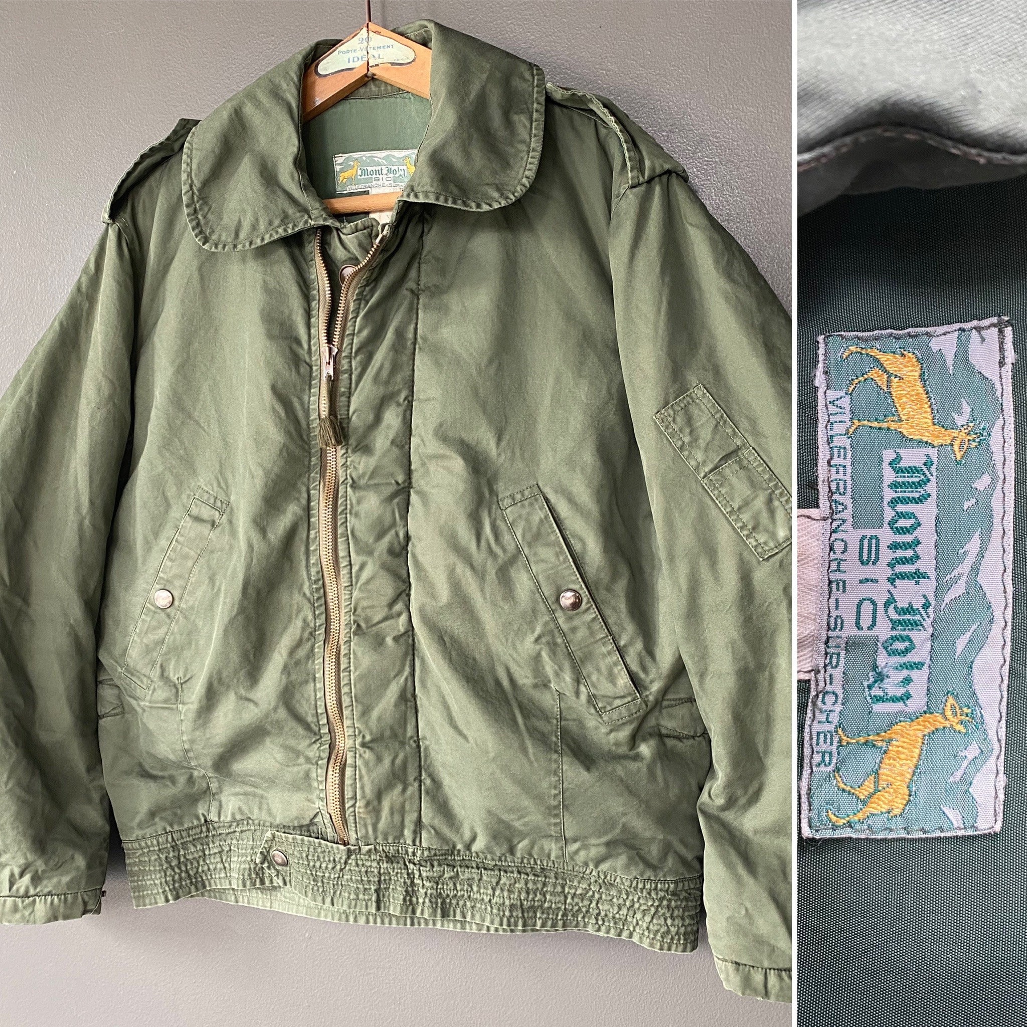 60-70s FRENCH Air Force Flight Jacket Mont Joly SIC - Etsy