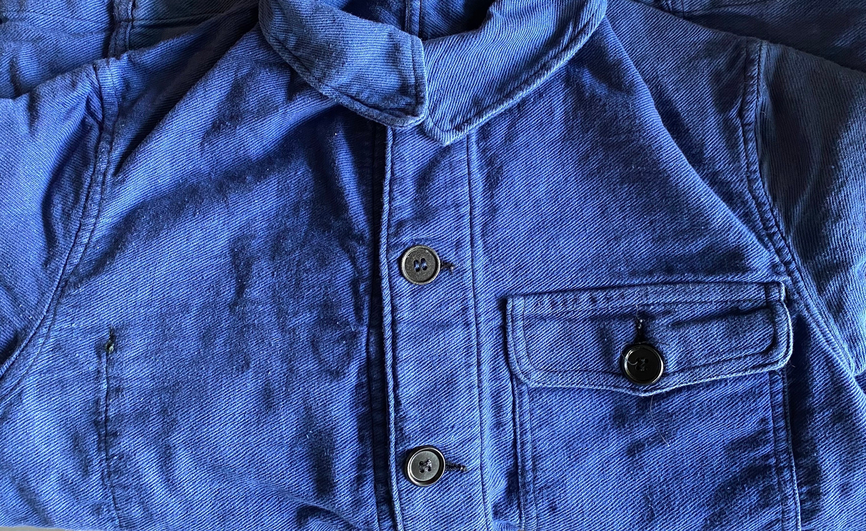 A Light Denim Blue vintage “Havana” French safari suit