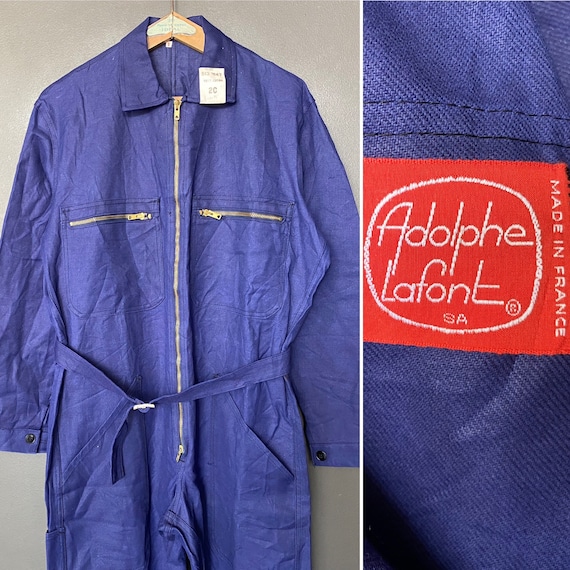 Deadstock 'Adolphe Lafont' 60s French Indigo Cott… - image 1