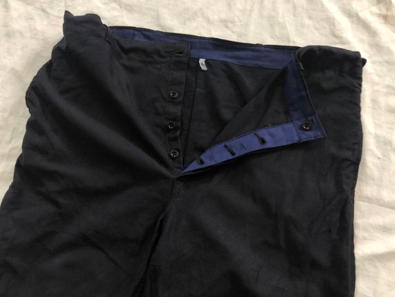 w38-42" Black Moleskin European Work Trousers Sanf