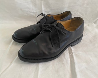 French Army Black Leather Shoes "Argueyrolles"