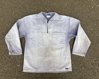 1950s HOLDFAST British Fisherman Smock Shirt Vintage