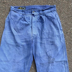 French Blue Work Pants - Etsy