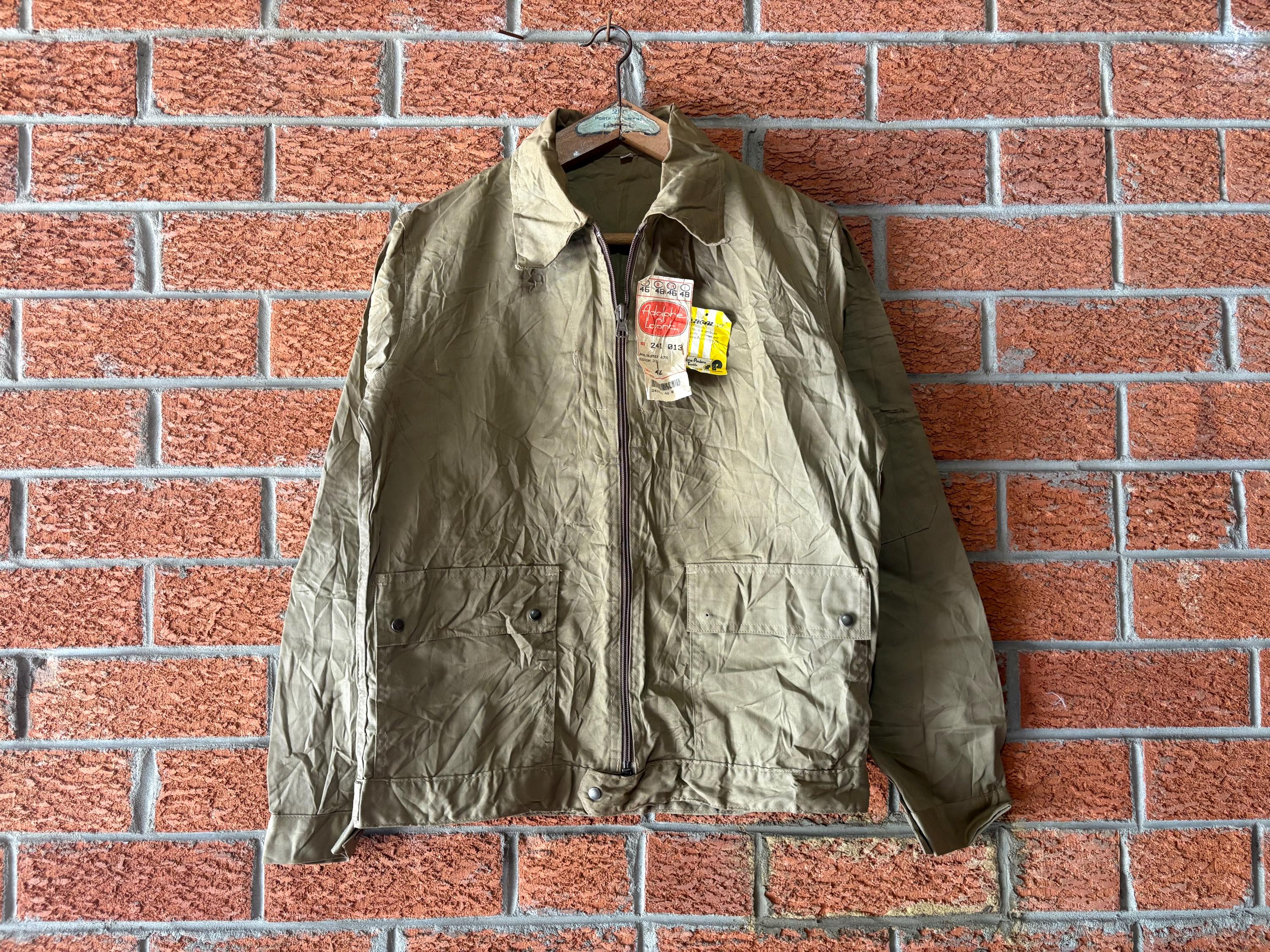 Deadstock French 'adolphe Lafont' Khaki Work Jacket Vintage