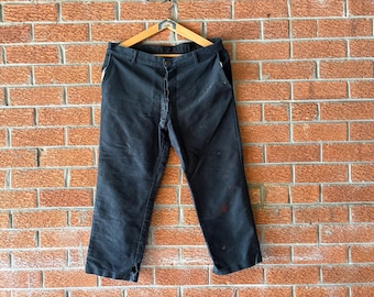 パンツ 50s euro vintage black moleskin pants 50s euro vintage black moleskin pants