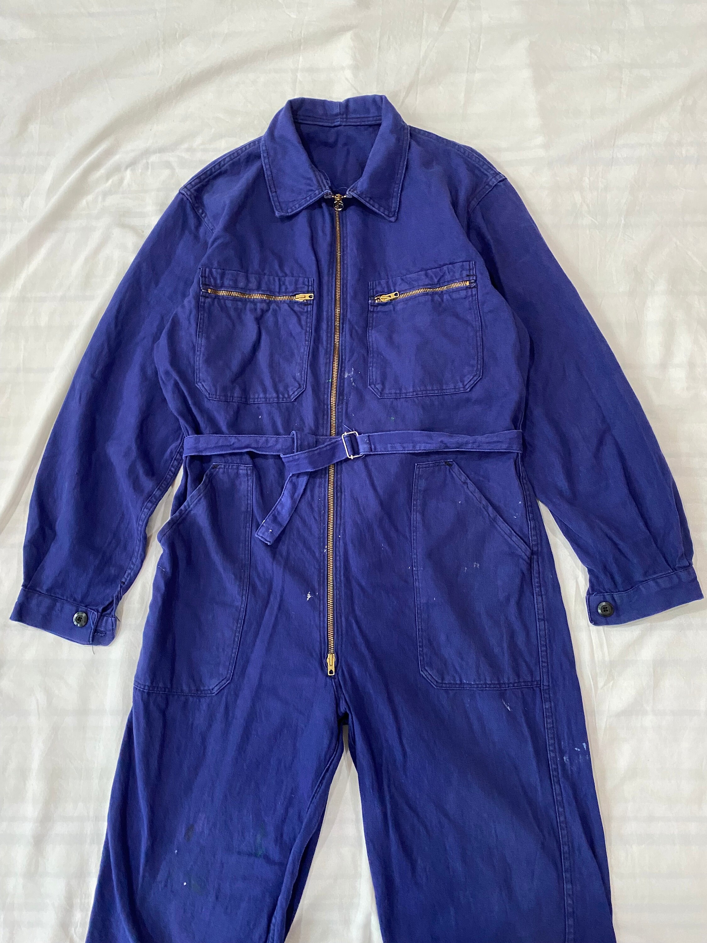 cottontwill coveralls made in france