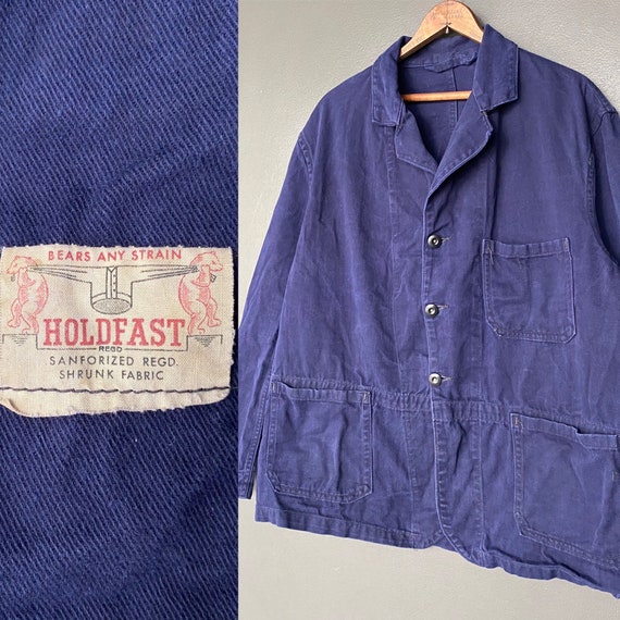 40-50s HOLDFAST Vintage British Cotton Drill Work Jacket - Etsy 日本