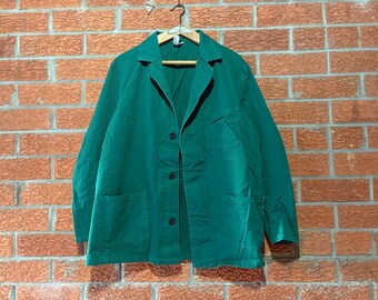 ジャケット・アウター 60's LABOUREUR French Cyclist Jacket Vintage 60s French Indigo Cotton Cyclist Work Jacket Pit