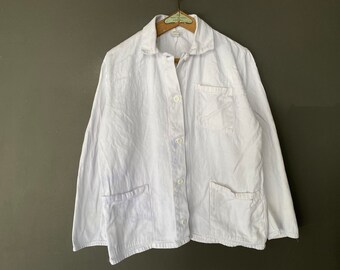 white workwear jacket