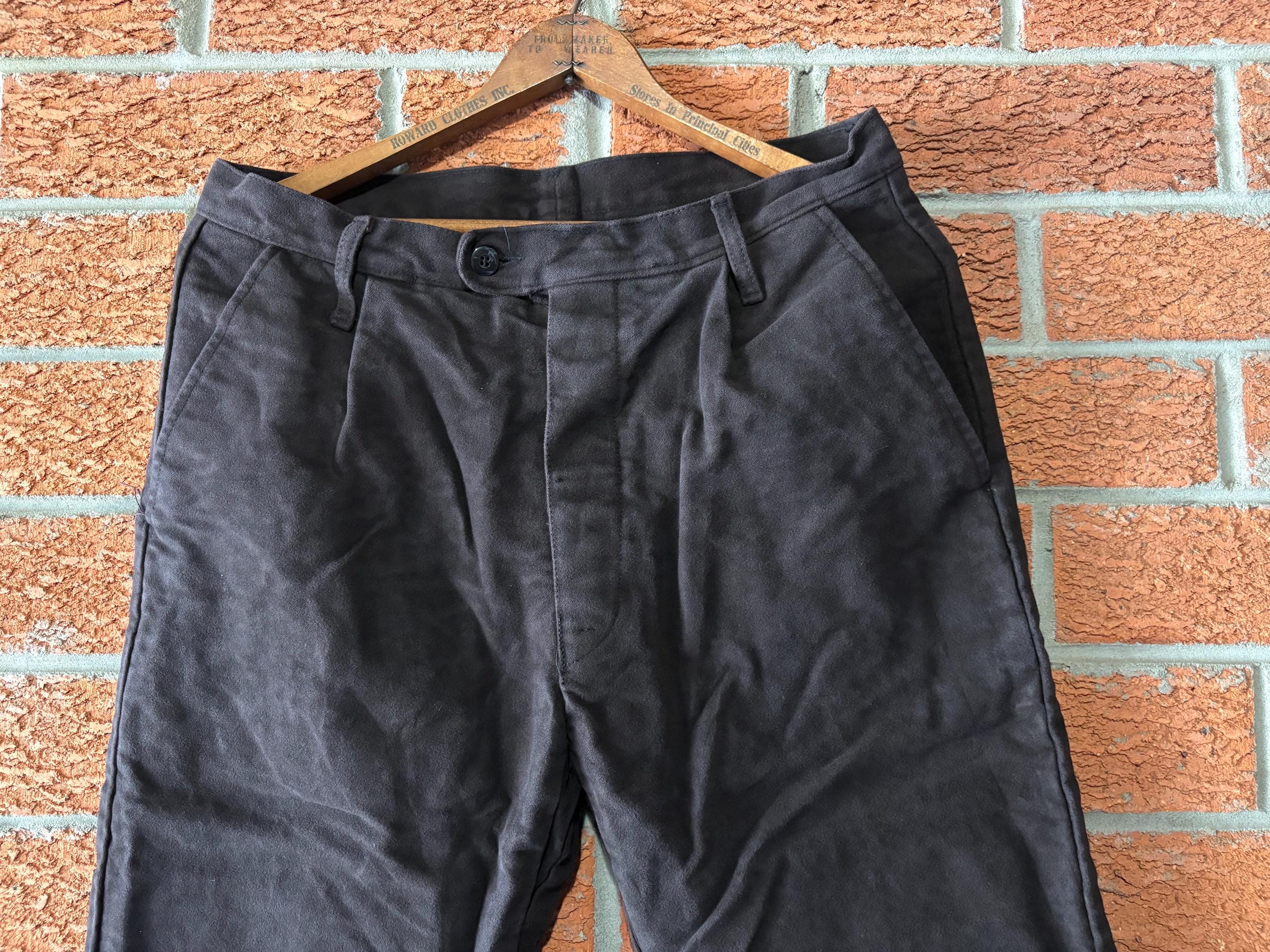パンツ VINTAGE FRENCH WORK BLACK MOLESKIN PANTS il_1080xN.6900509486_otqh.jpg