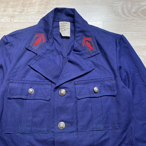 Vintage French Fire Brigade Uniform Jacket Sapeur Pompier Fireman