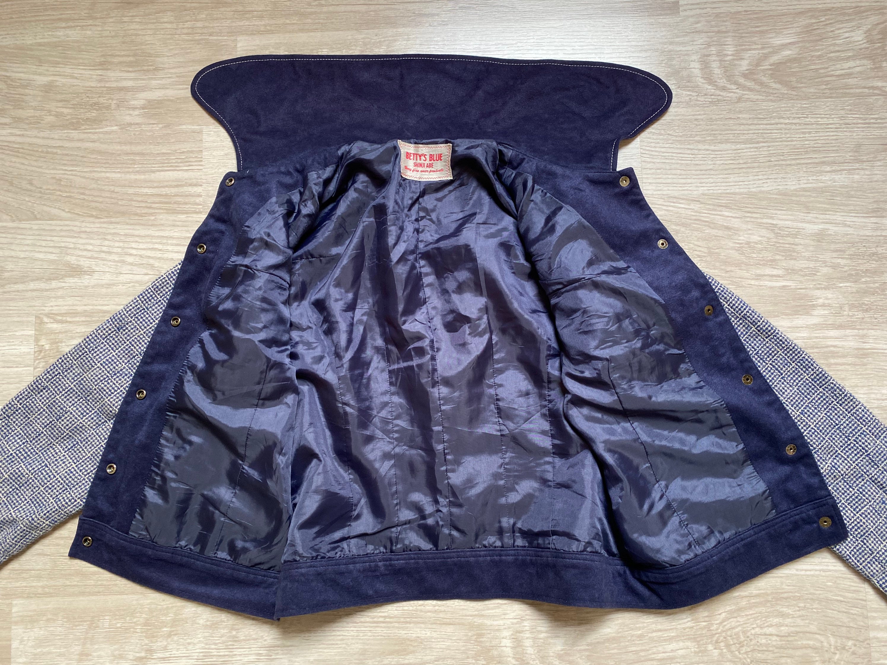 Women Betty's Blue Shinji Abe Jacket Japanese Vintage Pit18 - Etsy
