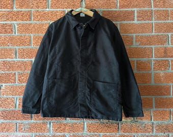 Vintage German KARBA Stripe Work Chore Jacket Rare Workwear