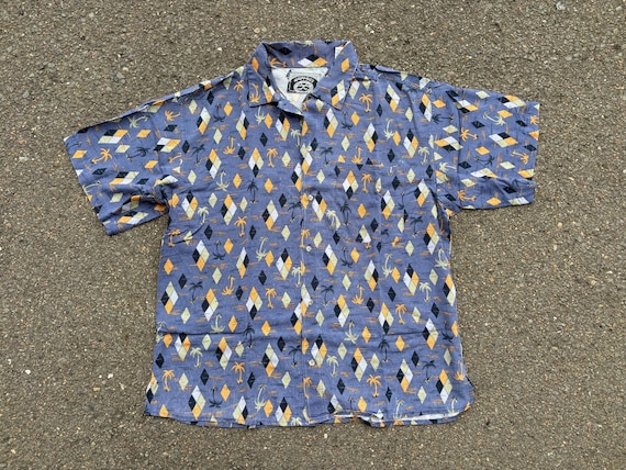 Gramicci, Vintage 90s GRAMICCI Cotton Hawaiian Shirt Made in USA