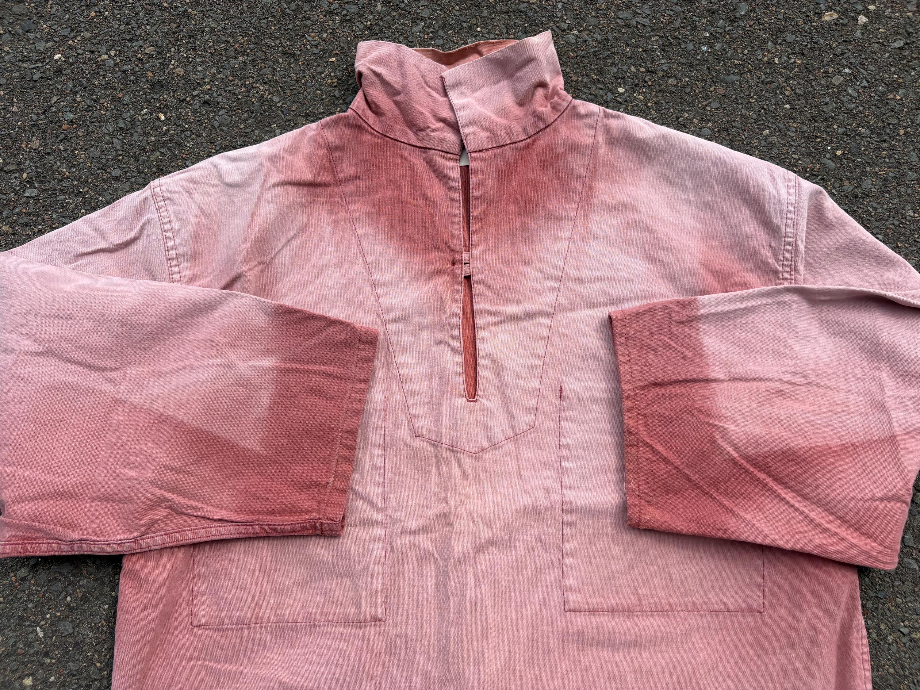 60s-70s Le Glazik フィッシャーマンスモック フランス製 ピンク Old