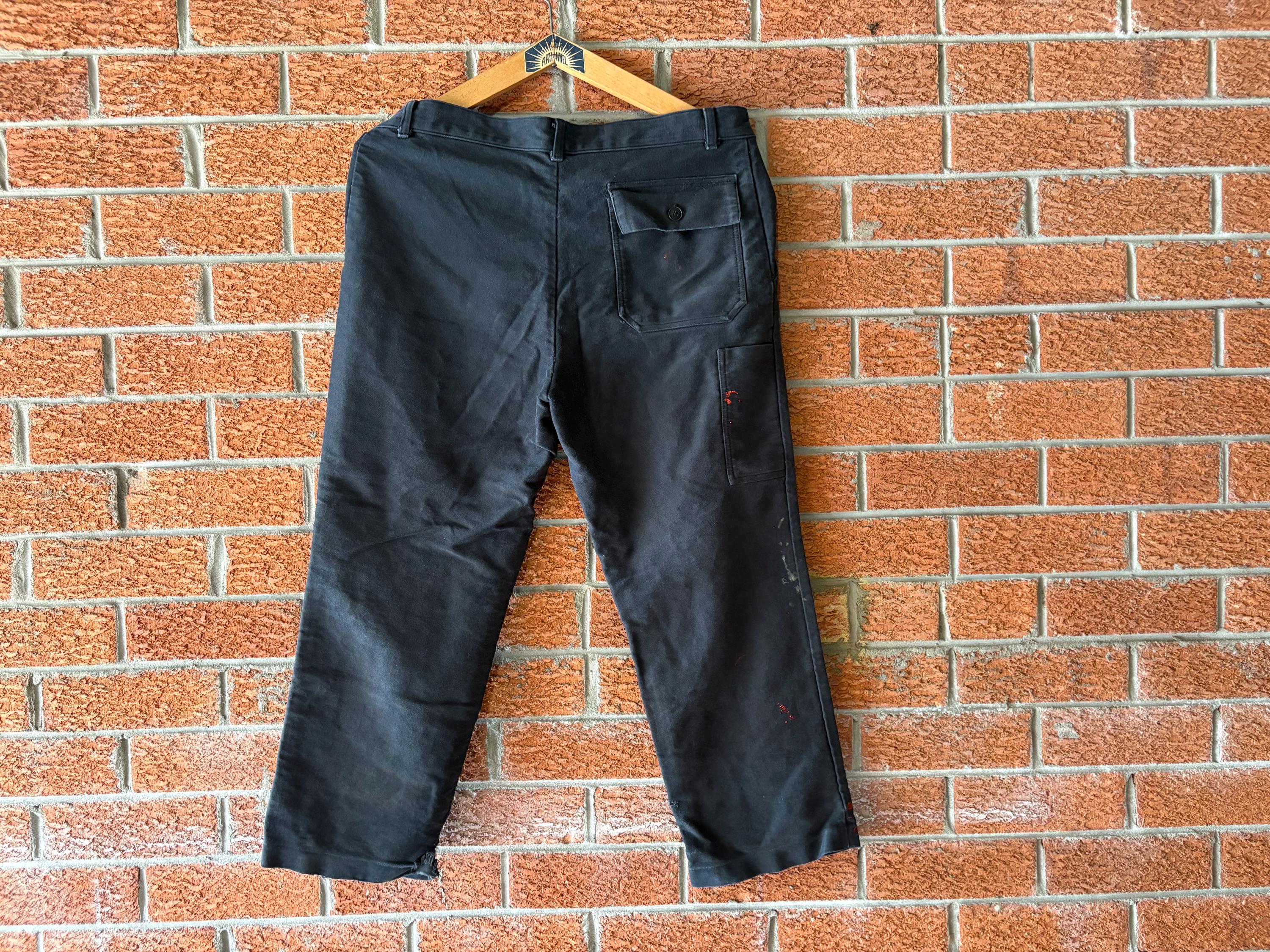パンツ 50s euro vintage black moleskin pants 50s euro vintage black moleskin pants パンツ