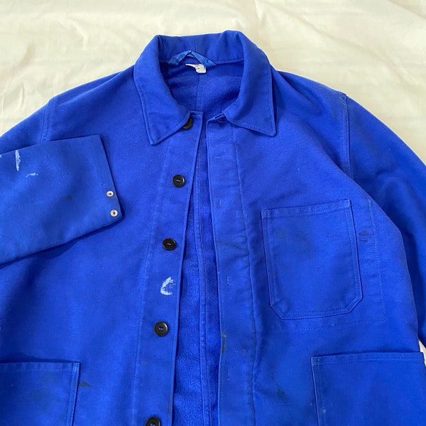 Pit23"- Deutsche Moleskin Blaue Arbeitsjacke