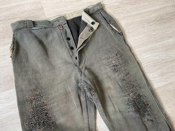 RARE 1940s French Cotton Pique Farmer Peasant Work