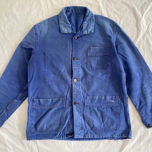 ジャケット・アウター 60s-70s French Cotton Twill Work Jacket DEADSTOCK】60's-70's 