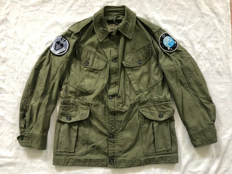 60s British Army Combat Smock Jacket Broad Arrow Jungle Green Etsy