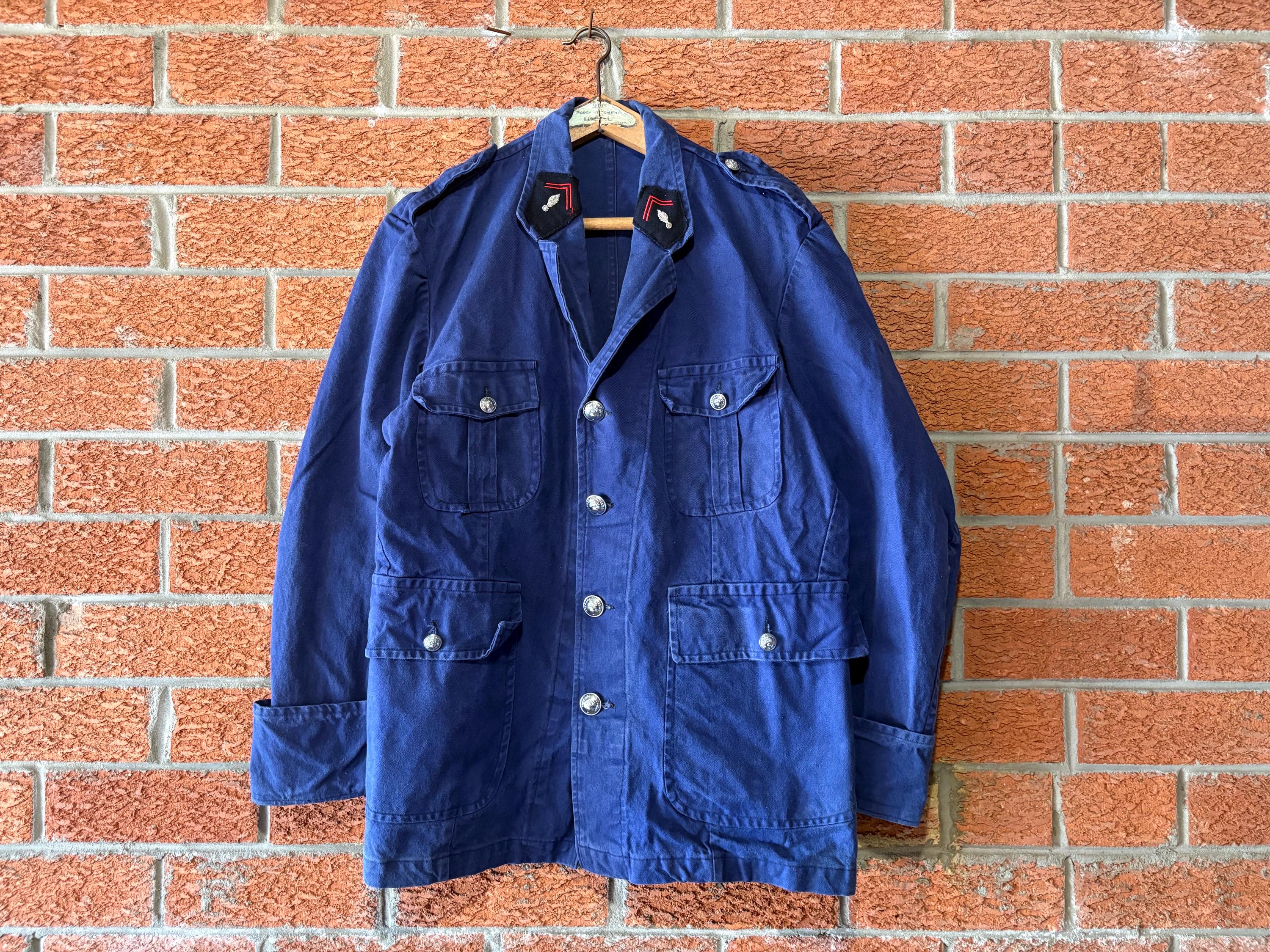 1960's French Vintage Fireman Leather Jacket - Etsy