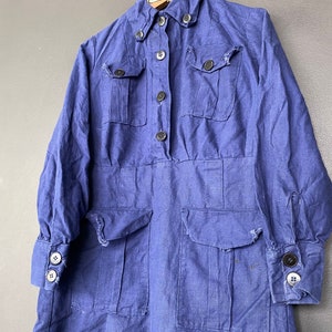 Early 1900s French Indigo Cotton Work Dress Rare