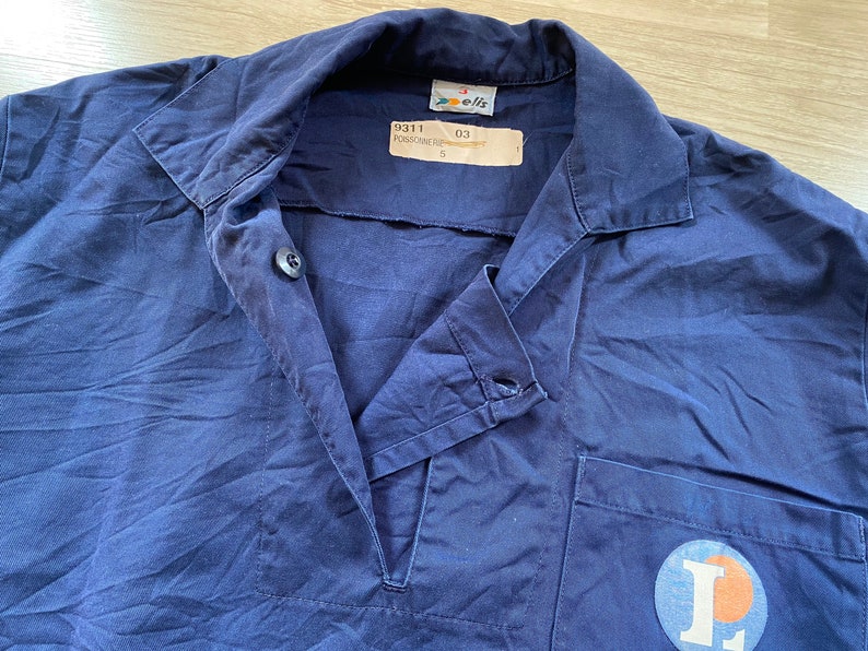 European Navy Worker Pullover Jumper Shirt Elis Poissonnerie
