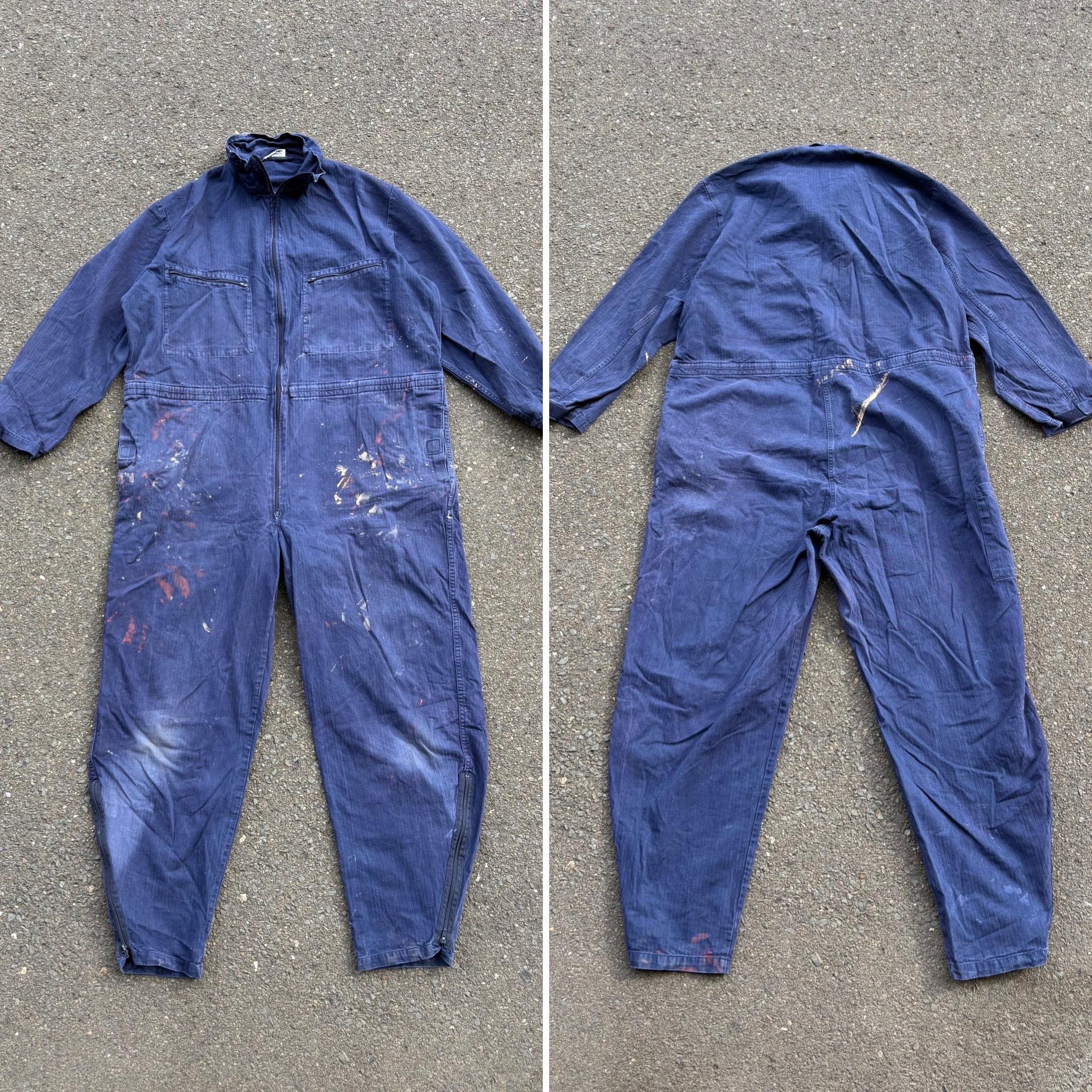 ジャケット・アウター 80s 90s FRANCE linen wide coverall XXL Vintage French Coverall - Etsy Norway