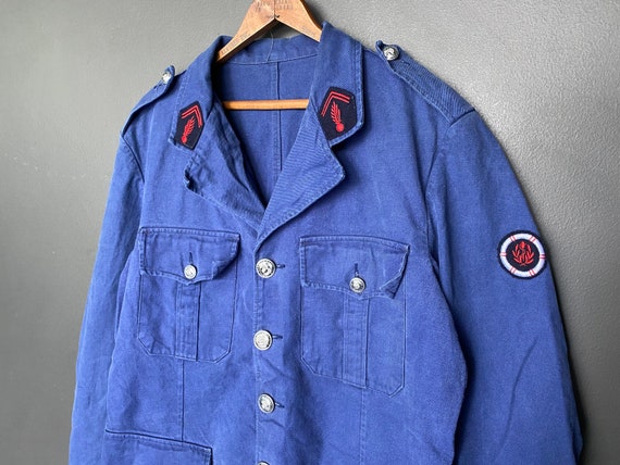 Vintage French Fireman Fire Brigade Uniform Jacket Sapeurs
