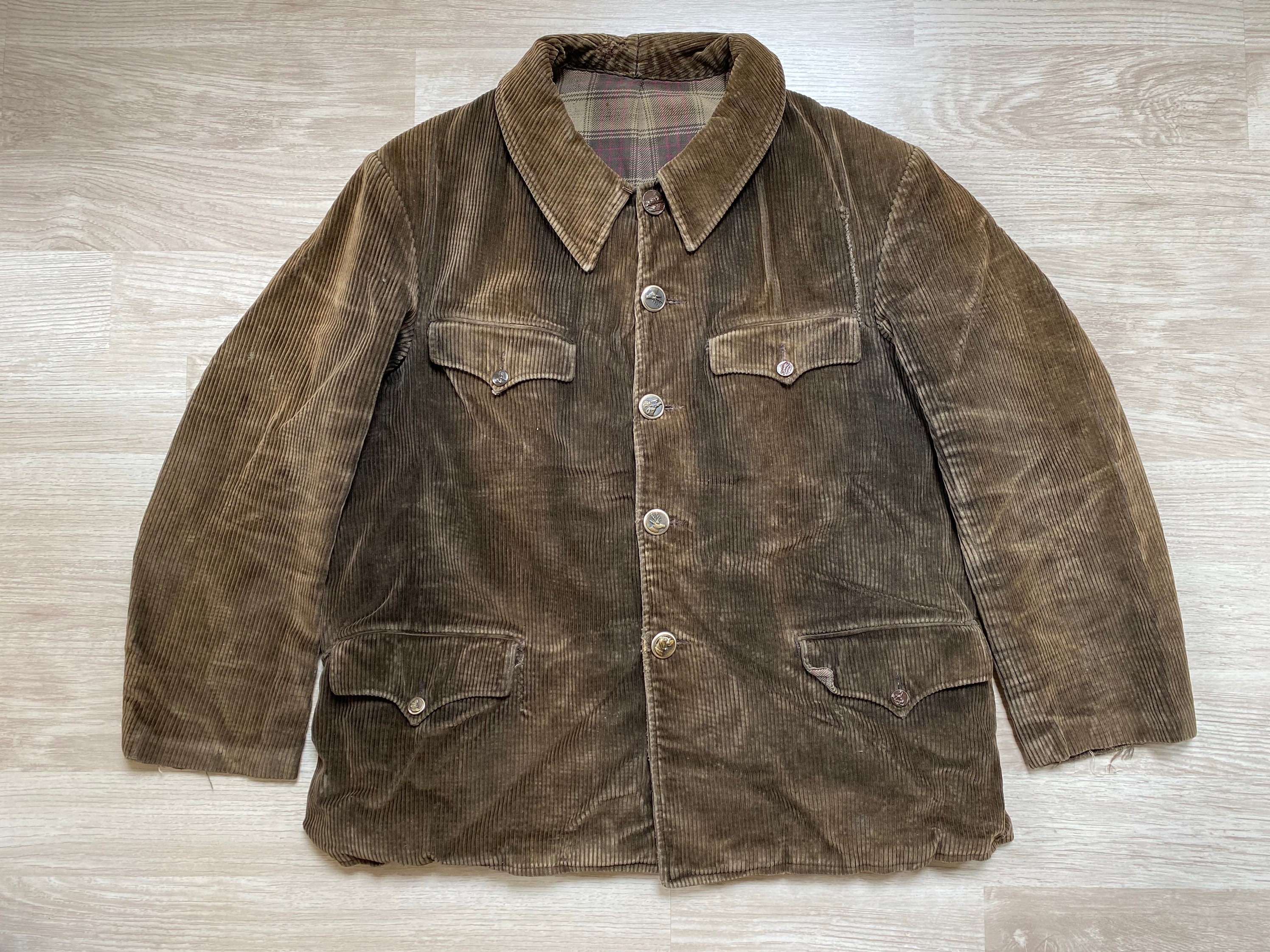 多少の誤差はご了承下さい40's ~ French Corduroy Hunting Jacket