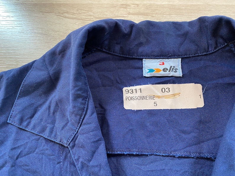 European Navy Worker Pullover Jumper Shirt Elis Poissonnerie