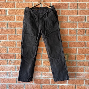 French Black Moleskin Pants - Etsy